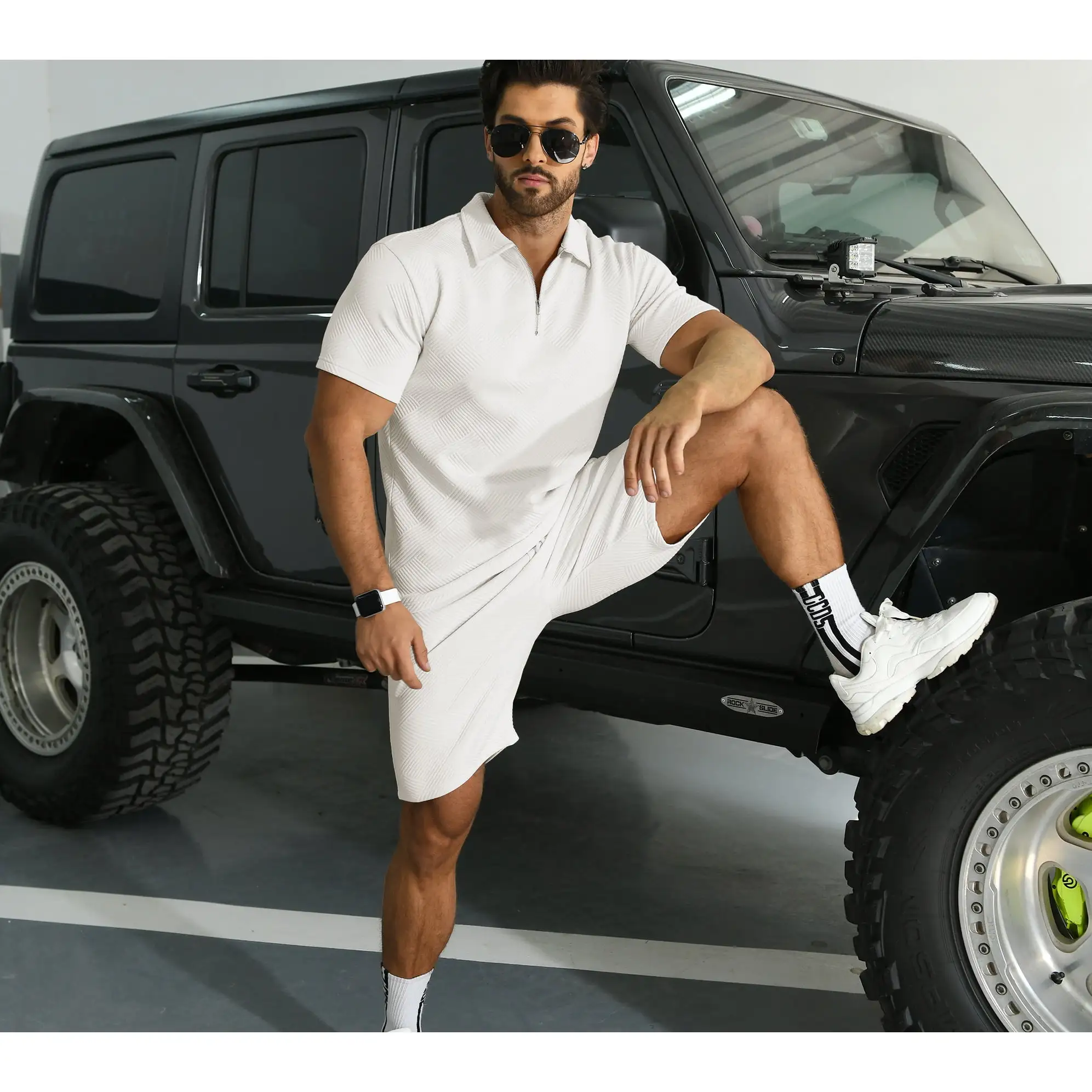 6 PACK-Men's Polo Shirt and Shorts Set Summer Outfits Fashion Casual Short Sleeve Polo Suit for Men 2 Piece Shorts Tracksuit