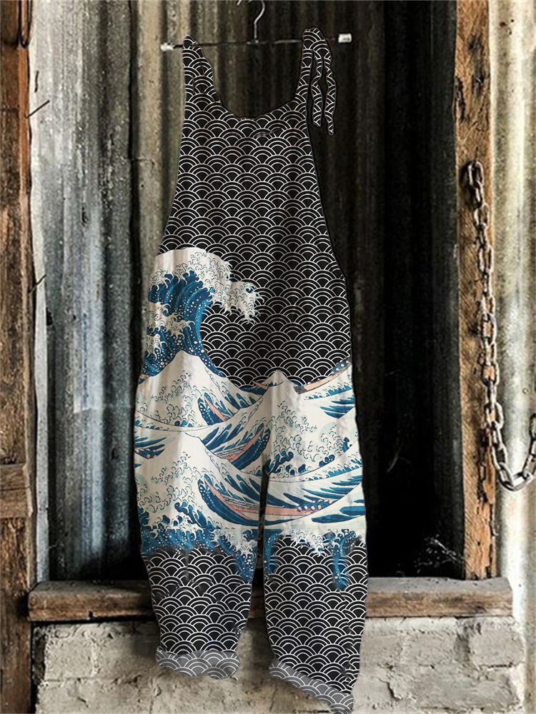 The Great Wave off Kanagawa Japanese Art Jumpsuit 04b0