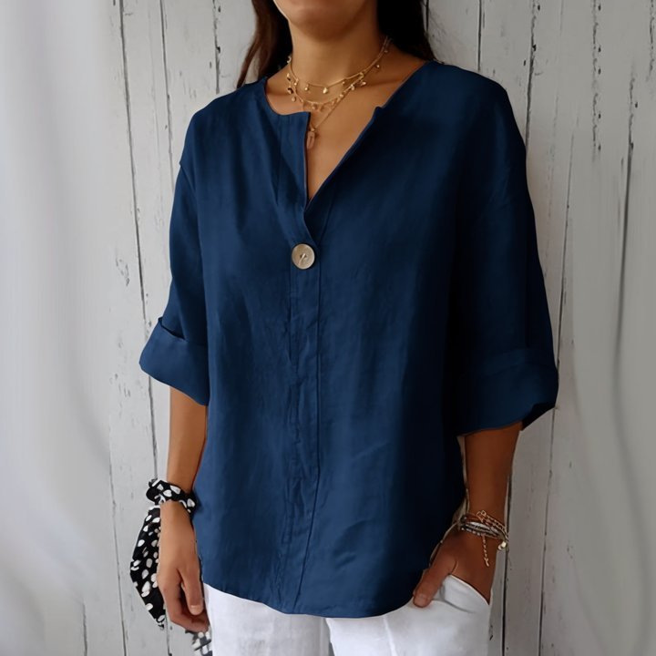 Women's Casual Cotton Linen Shirt 1b4e