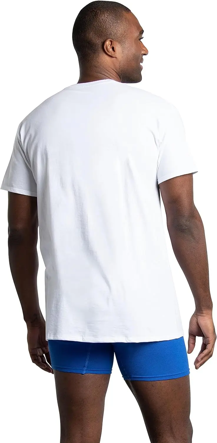 72 Pack-Men's Eversoft Cotton Stay Tucked Crew T-Shirt