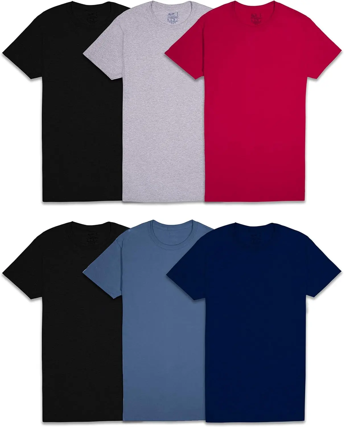 72 Pack-Men's Eversoft Cotton Stay Tucked Crew T-Shirt