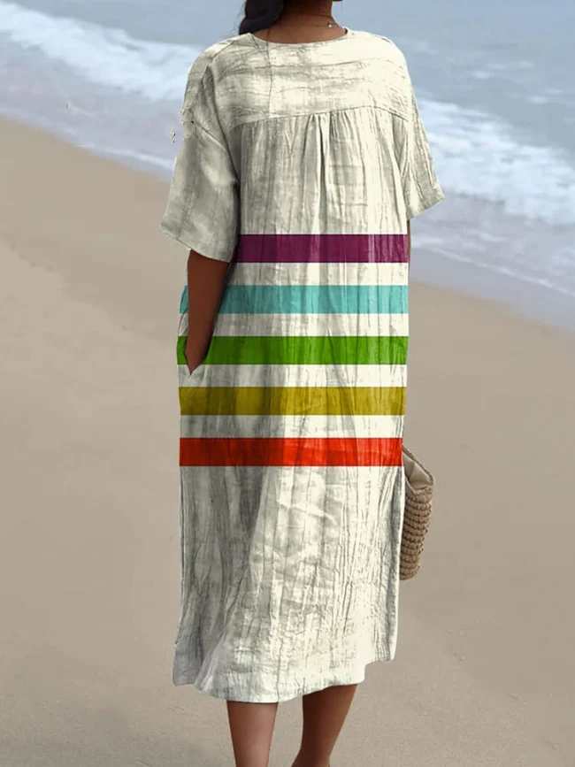 Women's Dachshund Lover Art Print Flowy Dress beba