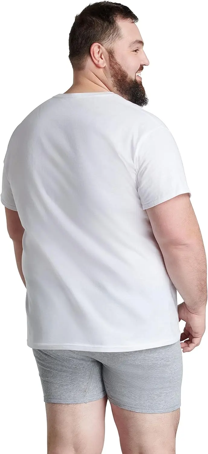 72 Pack-Men's Eversoft Cotton Stay Tucked Crew T-Shirt