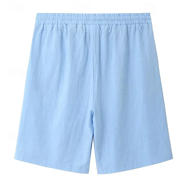 5 PACK-Men's Cotton Shorts Summer Shorts Beach Shorts Drawstring Elastic Waist 3D Print Graphic Coconut Tree Breathable Soft Short Casual Daily Holiday Streetwear Hawaiian Black White Micro-elastic