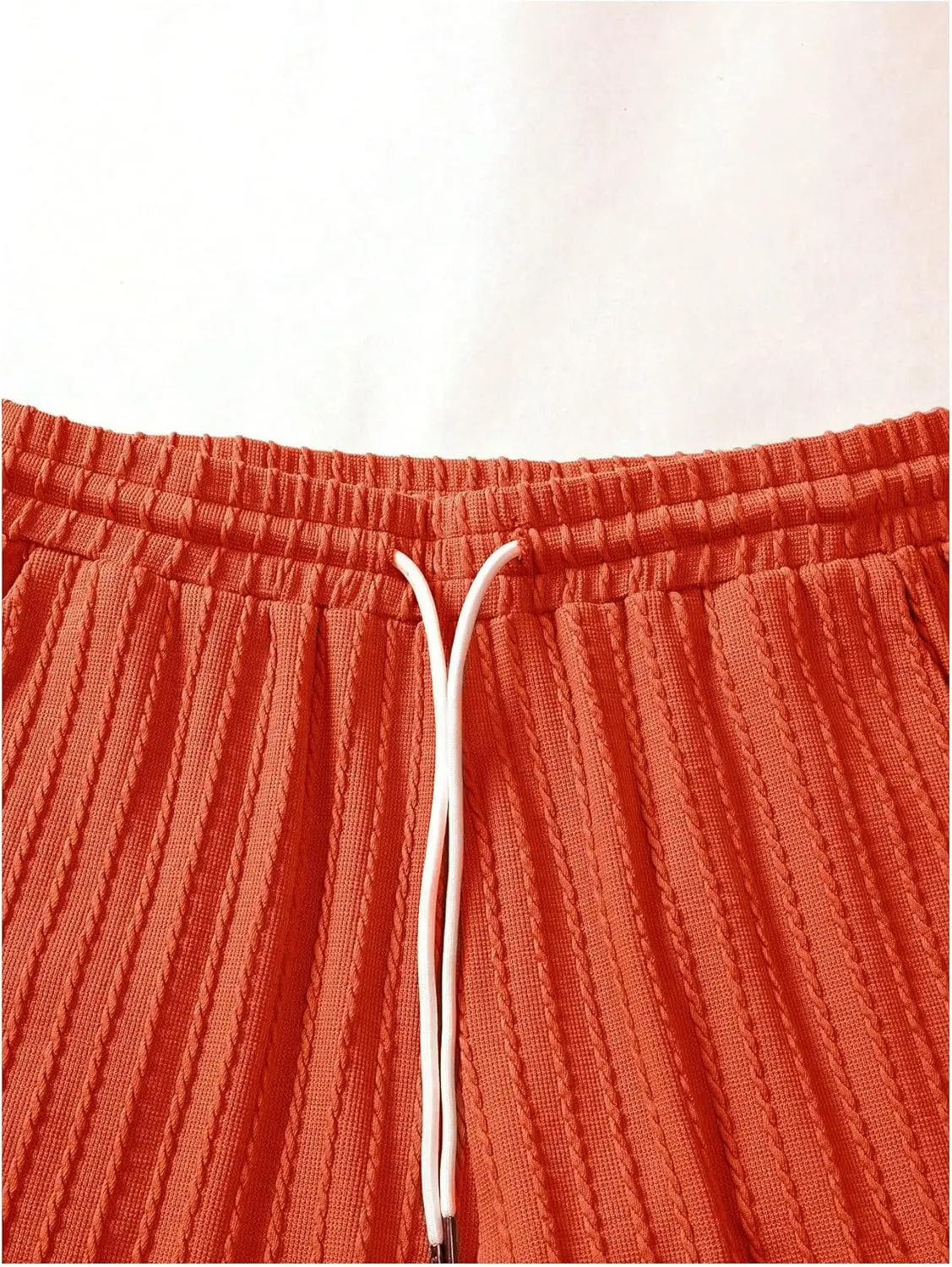 7 Pack-Men's 2 Piece Outfits Short Sleeve Crewneck Summer T Shirt and Drawstring Casual Track Shorts Set