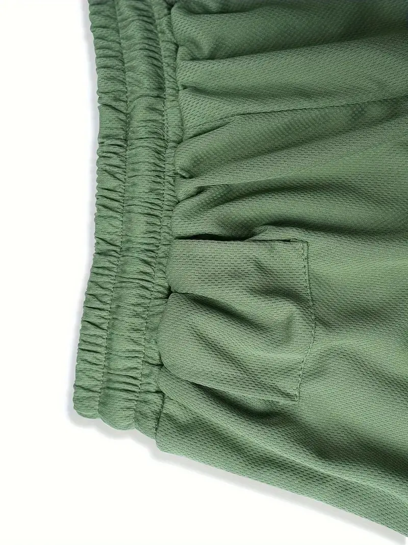 5 Pieces Men's 2-in-1 Double Layer Shorts with Inner Pockets, High Stretch Sports Shorts for Summer Gym Workout Training