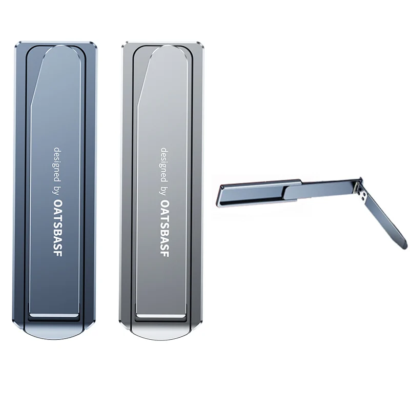 Oatsbasf Ultra-thin Portable Invisible Concealed Push-Pull Metal Phone Stand for Foldable Phones