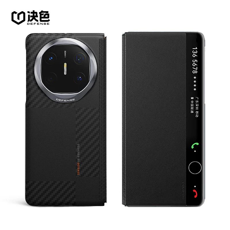 X-Doria Defense Ultra-Thin Luxury Clear View Window Genuine Leather Magnetic Flip Cover Case