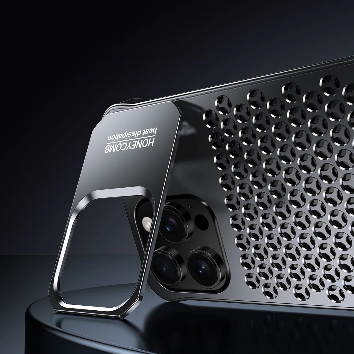 Armor King Lens Kickstand Heat Dissipation Metal Case Cover